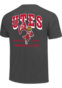 Utah Utes Grey Drewn Swoop Short Sleeve T Shirt