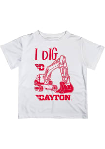 Vive La Fete Dayton Flyers Infant Excavator Short Sleeve T-Shirt White