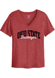 Ohio State Buckeyes Womens Red Intramural Short Sleeve T-Shirt