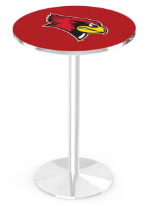 Illinois State Redbirds Chrome Round Base Pub Table
