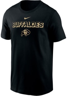 Nike Colorado Buffaloes Black Flat Name Mascot Legend Short Sleeve T Shirt