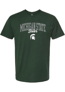 Summit Sportswear Michigan State Spartans Womens Green Sister Short Sleeve T-Shirt
