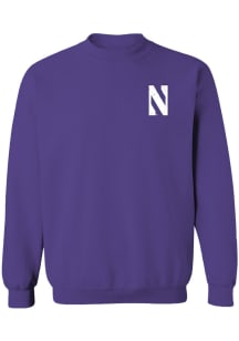 Vive La Fete Northwestern Wildcats Womens Purple Impressions Crew Sweatshirt