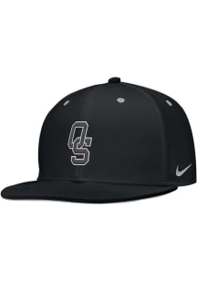 Nike Oklahoma State Cowboys Mens Black Aero True On-Field Baseball Fitted Hat