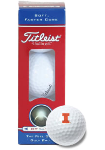 Illinois Fighting Illini Titleist 3PK Sleeve Golf Balls