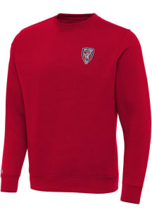 Antigua Indy Eleven Mens Red Victory Long Sleeve Crew Sweatshirt