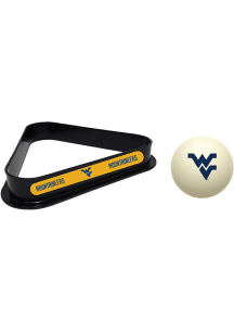 West Virginia Mountaineers Team Logo Cue Ball Combo Billiard Ball Rack