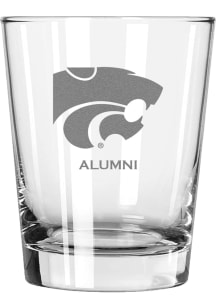 K-State Wildcats Alumni 15oz Rock Glass - White
