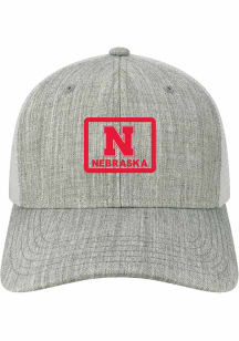 Nebraska Cornhuskers Ash Mid Pro Trucker Youth Adjustable Hat