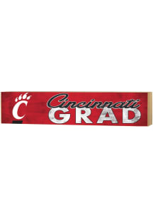 KH Sports Fan Cincinnati Bearcats 3x13 Block Sign Grad Sign - Red
