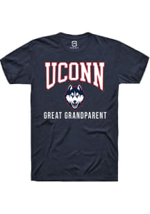 Summit Sportswear UConn Huskies Navy Blue Great Grandparent Short Sleeve T Shirt