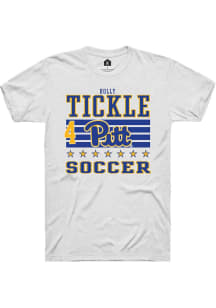 Holly Tickle Pitt Panthers White NIL Striped Short Sleeve Player T Shirt