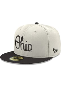 New Era Ohio State Buckeyes Mens White 59FIFTY Fitted Hat