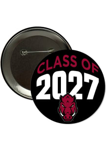 Arkansas Razorbacks 3" Class of 2027 Button - Red