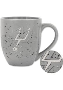 San Antonio Spurs Alternate 16oz Speckle Ceramic Mug - Grey