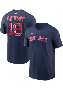 Roman Anthony Boston Red Sox Navy Blue Home Short Sleeve Player T Shirt