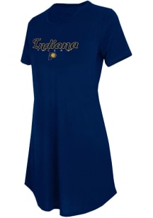 Concepts Sport Indiana Pacers Womens Navy Blue Marathon Loungewear Sleep Shirt