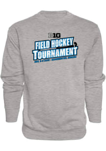 Blue 84 Big Ten Mens Grey Field Hockey Championships Long Sleeve Crew Sweatshirt