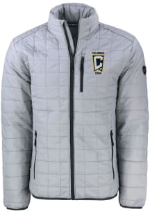 Cutter and Buck Columbus Crew Mens Grey Rainier PrimaLoft Big and Tall Lined Jacket