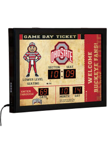 Ohio State Buckeyes Scoreboard Wall Clock