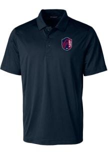 Cutter and Buck St Louis City SC Mens Navy Blue Prospect Short Sleeve Polo