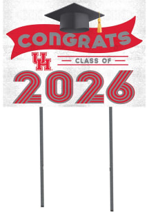 Houston Cougars KH Sports Fan Class of 2026 Yard Sign - Red