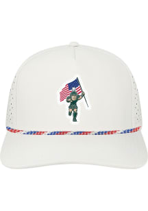 Michigan State Spartans USA Sparty Cut Above Adjustable Hat - White