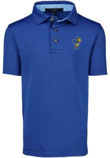 Greyson Kansas Jayhawks Youth Blue Saranac Short Sleeve Polo Shirt
