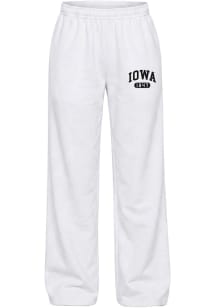 Hype and Vice Iowa Hawkeyes Womens Varsity White Sweatpants