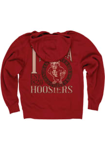 Blue 84 Indiana Hoosiers Mens Crimson Football Helmet Long Sleeve Hoodie