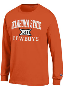 Champion Oklahoma State Cowboys Orange B12 Arch Jersey Long Sleeve T Shirt