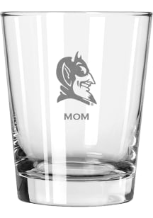 Duke Blue Devils Mom 15oz Rock Glass - White
