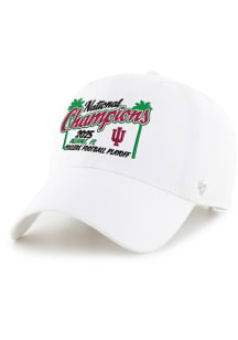 47 Indiana Hoosiers 2026 National Champs Event Clean Up Adjustable Hat - White