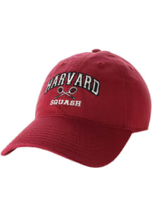Legacy Harvard Crimson Squash EZA Twill Adjustable Hat - Crimson