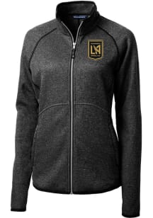 Cutter and Buck Los Angeles FC Womens Charcoal Mainsail Long Sleeve Full Zip Jacket