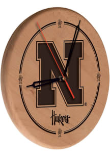 Nebraska Cornhuskers Laser Engraved Wall Clock