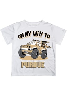 Vive La Fete Purdue Boilermakers Infant On My Way Short Sleeve T-Shirt White