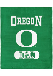 Oregon Ducks Dad Silk Touch Fleece Blanket - Green