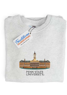 Penn State Nittany Lions Mens Ash Campus Long Sleeve Crew Sweatshirt