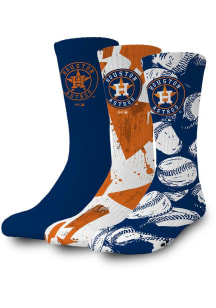 Houston Astros ISlide iSlide Primary Mens Crew Socks