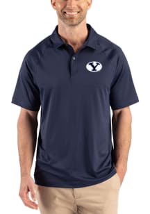 Cutter and Buck BYU Cougars Navy Blue Prospect Eco Big and Tall Polo