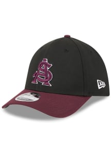 New Era Arizona State Sun Devils Mens Black NCAA Replica 39THIRTY Modern Crown Flex Hat