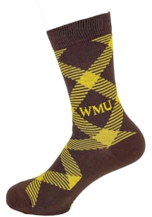 Western Michigan Broncos Cotton Dress Mens Dress Socks
