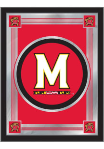 Maryland Terrapins Logo Hanging Back Bar Mirror
