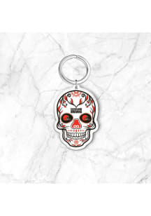 Cleveland Browns Acrylic Skull Keychain - Brown