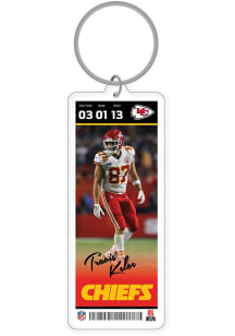 Kansas City Chiefs White Jersey Style Keychain