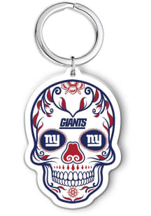 New York Giants Acrylic Skull Keychain - Blue