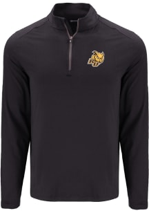 Cutter and Buck Rowan University Mens Black Coastline Long Sleeve Qtr Zip Pullover