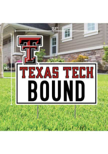 Texas Tech Red Raiders School Bound Yard Sign - White