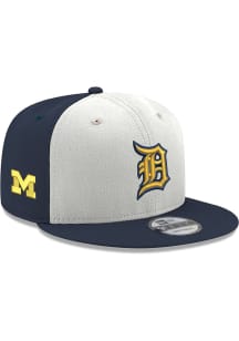New Era Detroit Tigers Navy Blue GCP Two-Tone University of Michigan 9FIFTY Mens Snapback Hat